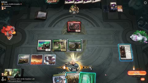 Watch MTG Arena Video Replay - Emmara, Voice of the Conclave by saitama VS Muxus, Goblin Grandee by Adreus - Historic Brawl