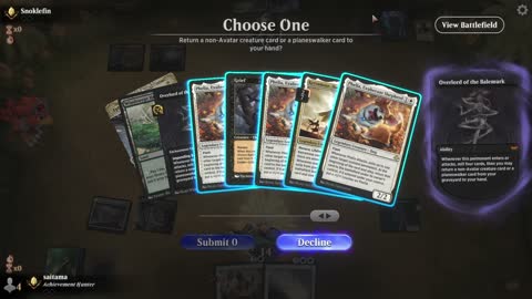 Watch MTG Arena Video Replay - Orzhov Midrange by saitama VS Rakdos Midrange by Snoklefin - Traditional Timeless Ranked