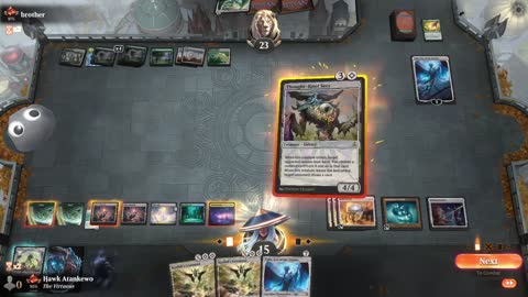 Watch MTG Arena Video Replay - Simic Control by Hawk Atankewo VS Selesnya Control by brother - Historic Ranked
