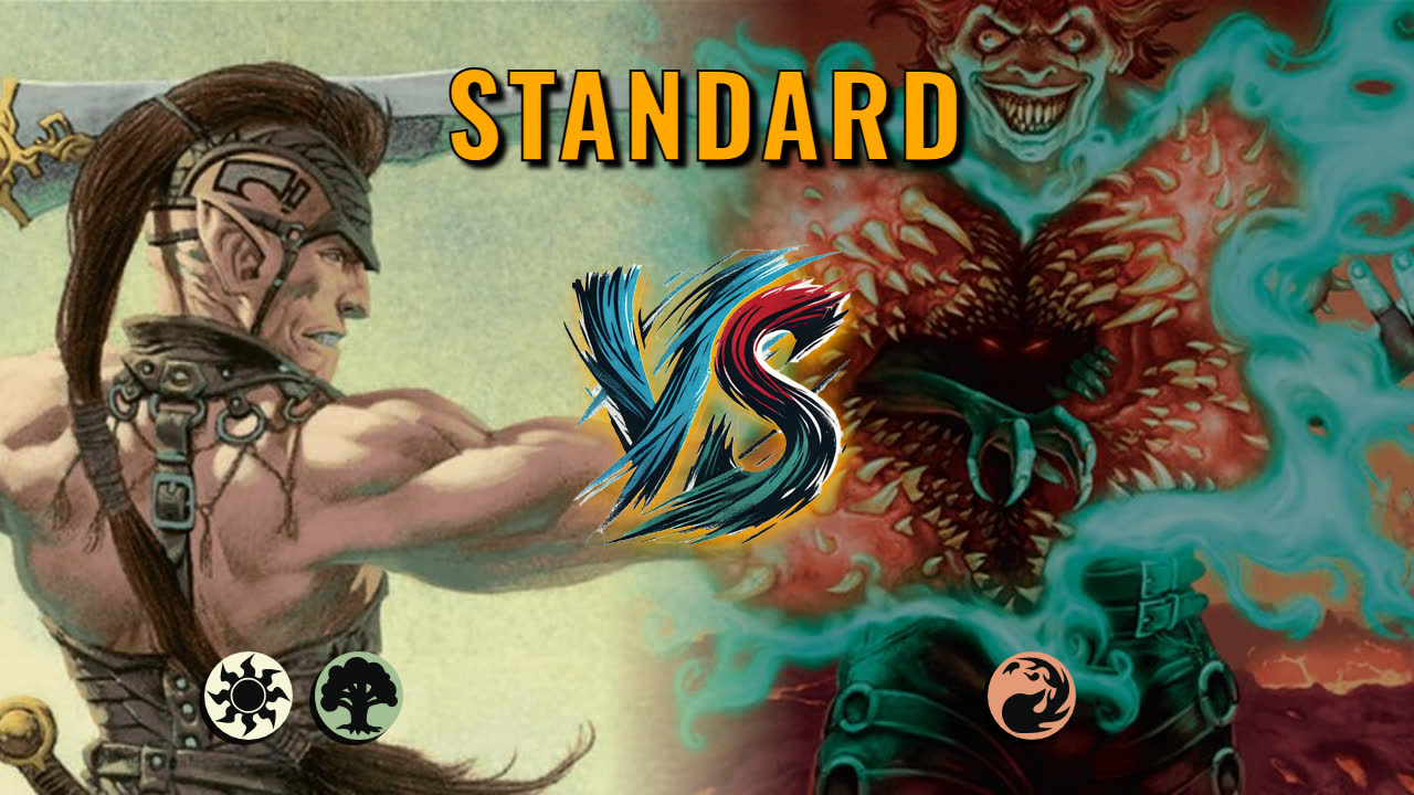 Watch MTG Arena Standard Video - Selesnya Midrange by Warped Concept VS Mono Red Aggro by Redwood1993273 - 12d0f9