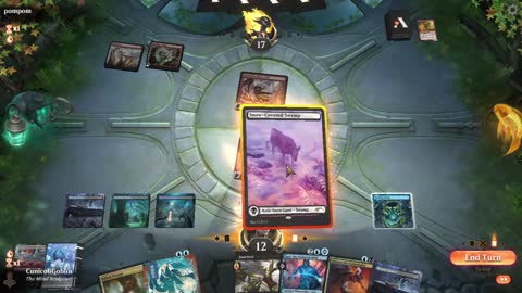 Watch MTG Arena Video Replay - Dimir Midrange by CunicoliGoblin VS Mono Red Aggro by pompom - Traditional Historic Play
