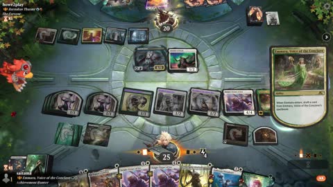 Watch MTG Arena Video Replay - Emmara, Voice of the Conclave by saitama VS Tymna the Weaver by howe2play - Historic Brawl