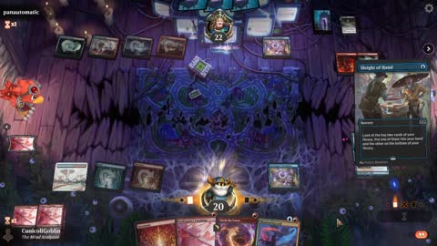 Watch MTG Arena Video Replay - Izzet Midrange by CunicoliGoblin VS Grixis Midrange by panautomatic - Alchemy Play