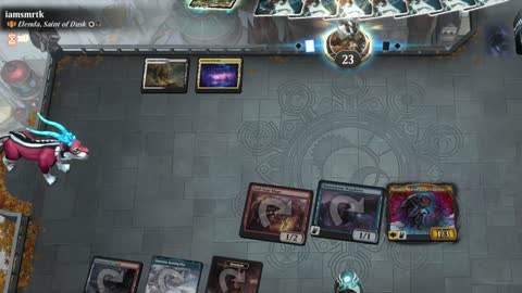 Watch MTG Arena Video Replay - Balmor, Battlemage Captain by saitama VS Elenda, Saint of Dusk by iamsmrtk - MWM Brawl Builder