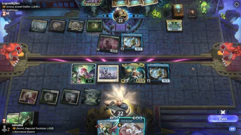 Watch MTG Arena Video Replay - Derevi, Empyrial Tactician by saitama VS Atraxa, Grand Unifier by LegendKiller - Historic Brawl