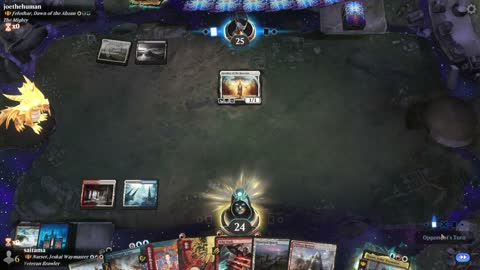 Watch MTG Arena Video Replay - Narset, Jeskai Waymaster by saitama VS Felothar, Dawn of the Abzan by joethehuman - MWM Brawl Builder