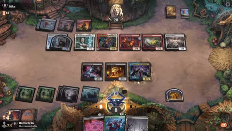 Watch MTG Arena Video Replay - Sultai Midrange by DamienF16 VS Boros Aggro by Kika - Premier Draft