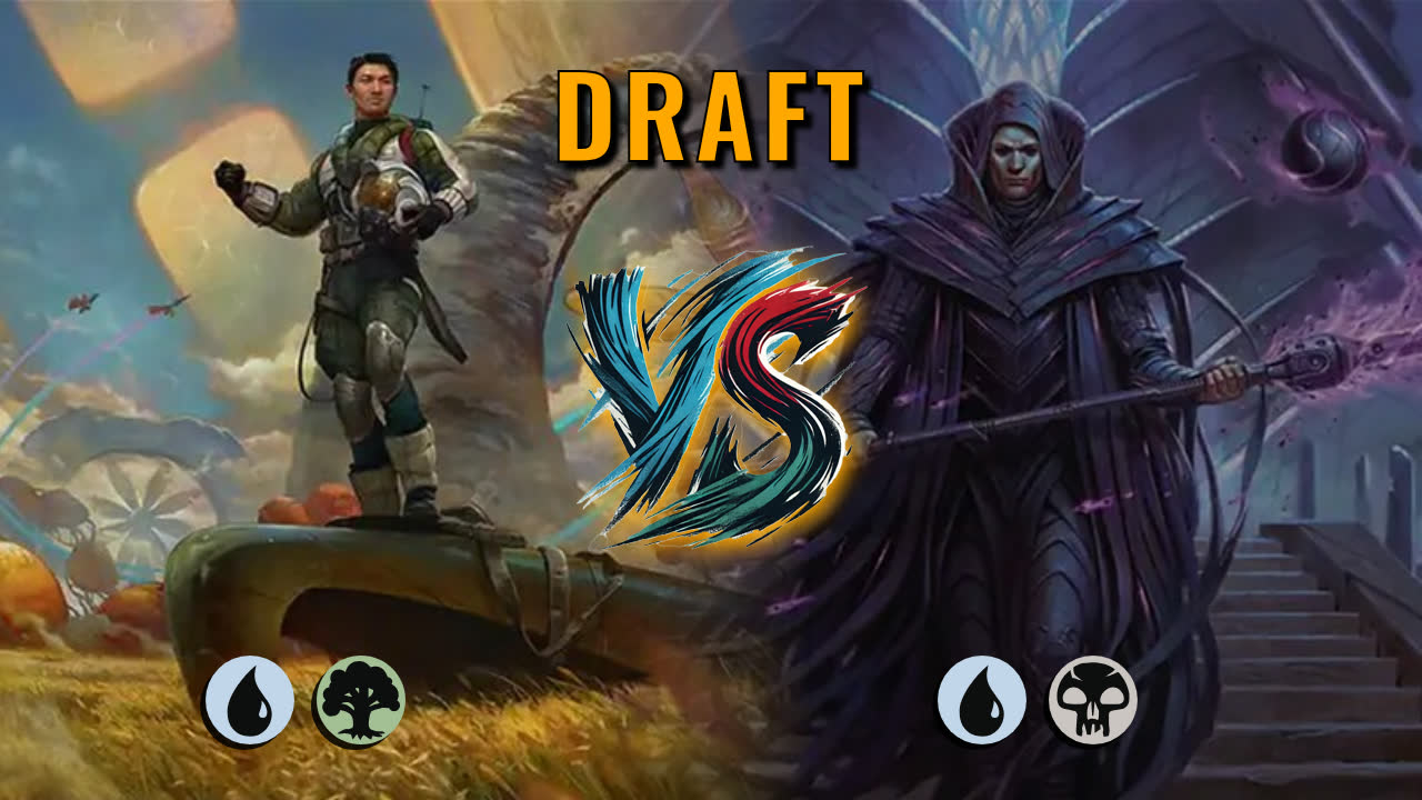 Watch MTG Arena Draft Video - Simic Midrange by saitama VS Dimir Aggro by OldManNRG - 24288a