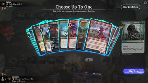 Watch MTG Arena Video Replay - Slimefoot and Squee by saitama VS Yuriko, the Tiger's Shadow by Vador - Historic Brawl