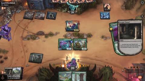 Watch MTG Arena Video Replay - Mono Green Aggro by CunicoliGoblin VS Izzet Midrange by GearOfDethklok - Standard Play
