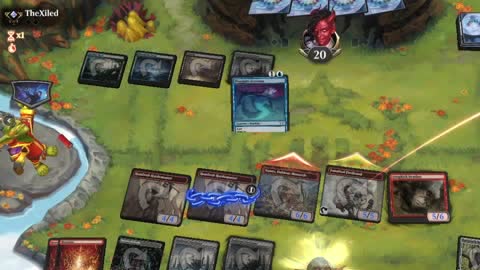 Watch MTG Arena Video Replay - Mono Red Aggro by CunicoliGoblin VS Dimir Midrange by TheXiled - Standard Traditional Ranked