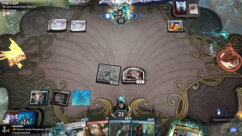 Watch MTG Arena Video Replay - Narset, Jeskai Waymaster by saitama VS Lam, Storm Crane Elder by FORCExKIN - MWM Brawl Builder