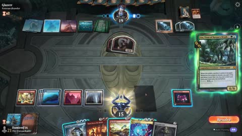 Watch MTG Arena Video Replay - Izzet Control by DamienF16 VS Temur Midrange by Glazerr - Chromatic Cube Draft