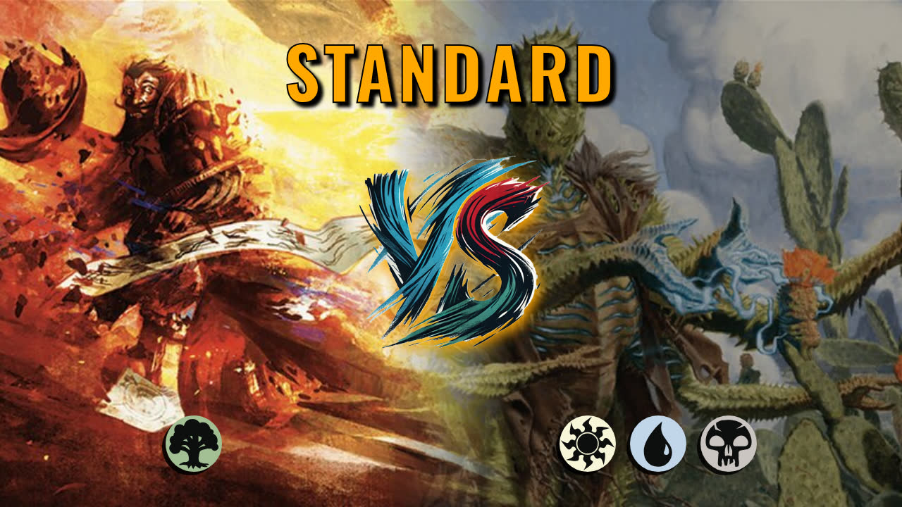 Watch MTG Arena Standard Video - Mono Green Aggro by CunicoliGoblin VS Esper Midrange by Azlan - 5c6aff