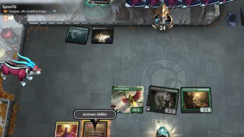 Watch MTG Arena Video Replay - Thalia and The Gitrog Monster by saitama VS Tasigur, the Golden Fang by Gero76 - Historic Brawl