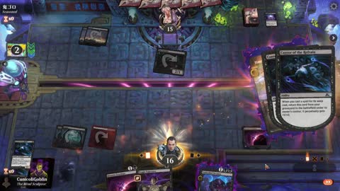 Watch MTG Arena Video Replay - Mono Black Aggro by CunicoliGoblin VS Mono Black Aggro by 鬼ゴロ - Alchemy Play