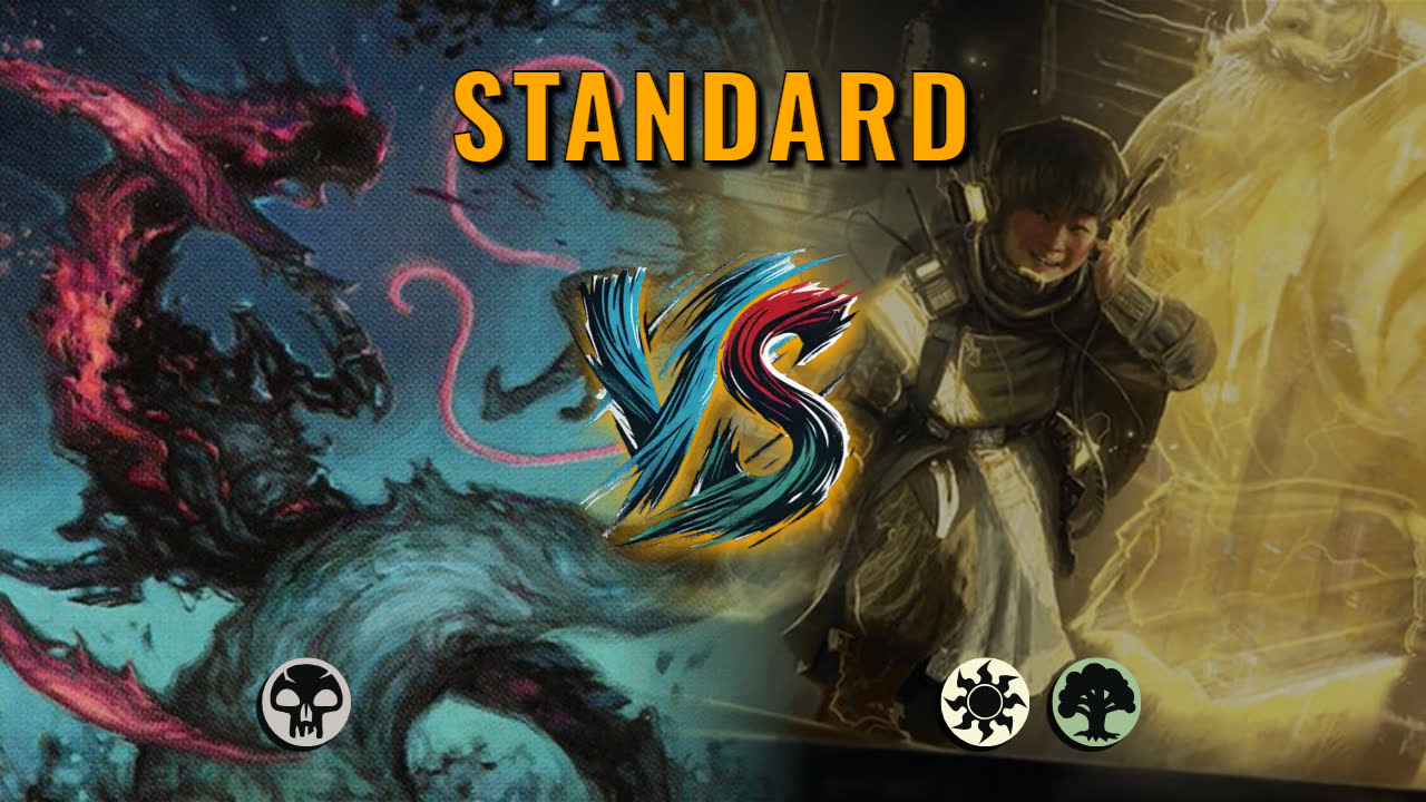 Watch MTG Arena Standard Video - Mono Black Midrange by DeadWeight VS Selesnya Aggro by Inkmage - 5e52fb