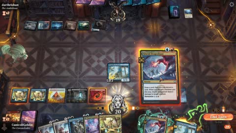 Watch MTG Arena Video Replay - Jeskai Midrange by CunicoliGoblin VS Grixis Midrange by darthrishun - Alchemy Play