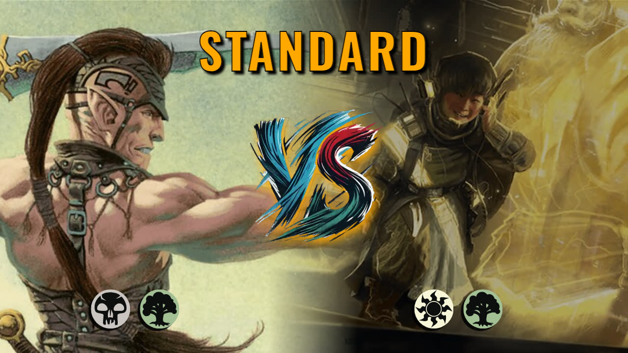 Watch MTG Arena Standard Video - Golgari Aggro by GBThundaII VS Selesnya Aggro by Diana Darkheart - e14ee2