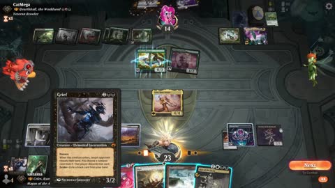 Watch MTG Arena Video Replay - Celes, Rune Knight by saitama VS Hearthhull, the Worldseed by CatMega - Historic Brawl