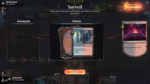 Watch MTG Arena Video Replay - Jeskai Control by DamienF16 VS Azorius Aggro by Bl4ckdragon - Traditional Standard Ranked