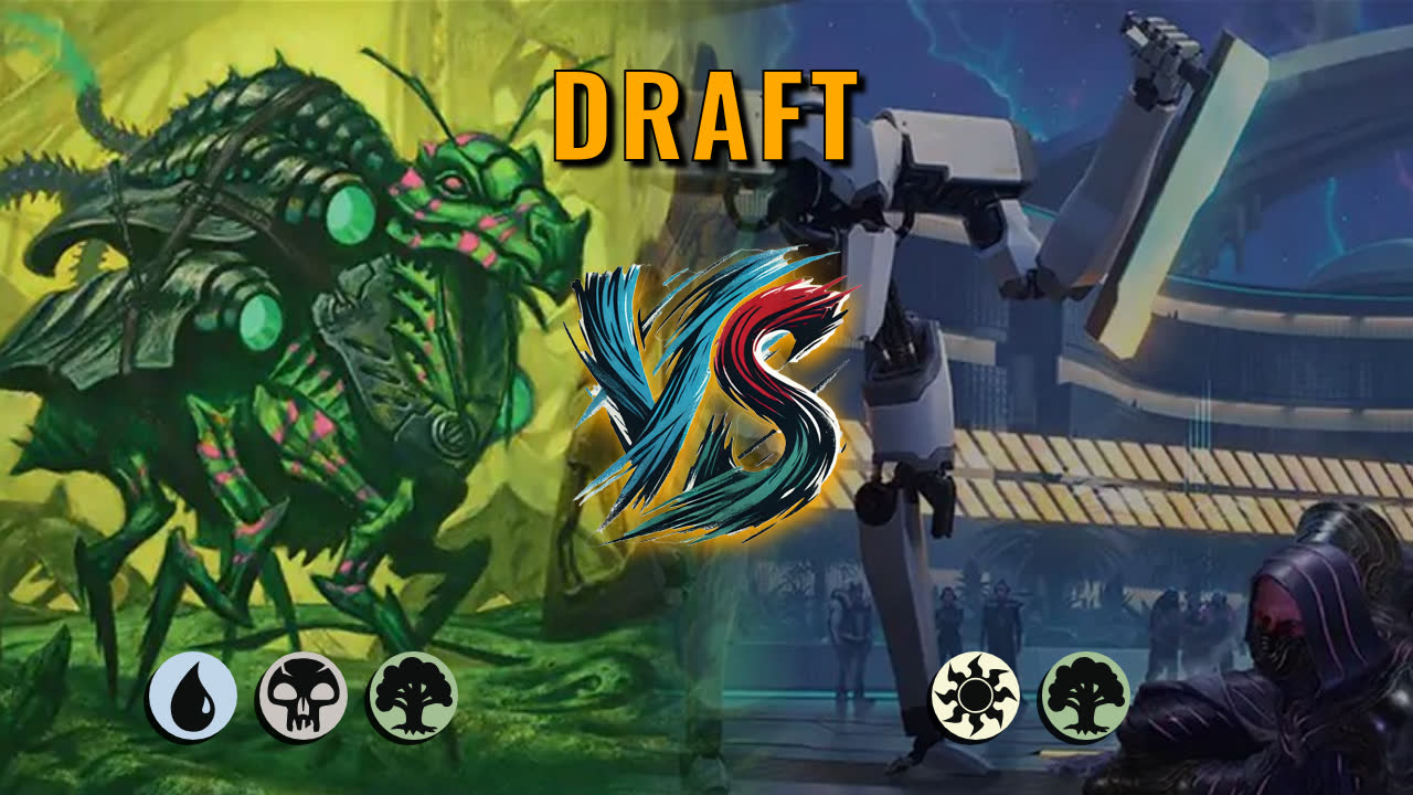 Watch MTG Arena Draft Video - Sultai Midrange by saitama VS Selesnya Midrange by 1129 - 4d4142
