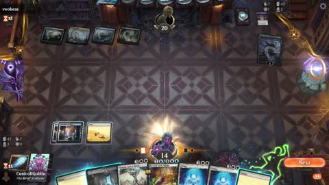 Watch MTG Arena Video Replay - Azorius Control by CunicoliGoblin VS Dimir Midrange by swobeas - Standard Play
