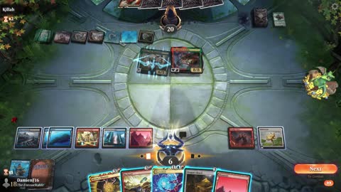 Watch MTG Arena Video Replay - Izzet Control by DamienF16 VS Temur Midrange by Killah - Chromatic Cube Draft