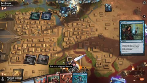 Watch MTG Arena Video Replay - Jeskai Midrange by Warped Concept VS Sultai Control by JaceBeleren - Chromatic Cube Draft