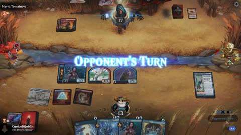 Watch MTG Arena Video Replay - Izzet Midrange by CunicoliGoblin VS Mono Red Aggro by Mario.Tomaiuolo - Alchemy Event