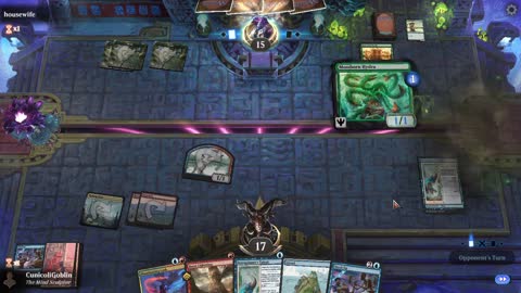 Watch MTG Arena Video Replay - Izzet Midrange by CunicoliGoblin VS Mono Green Aggro by housewife - Alchemy Play