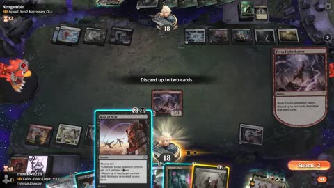 Watch MTG Arena Video Replay - Celes, Rune Knight by translove228 VS Squall, SeeD Mercenary by Neogambit - Historic Brawl