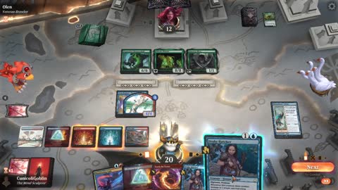 Watch MTG Arena Video Replay - Izzet Midrange by CunicoliGoblin VS Mono Green Midrange by Olen - Alchemy Play