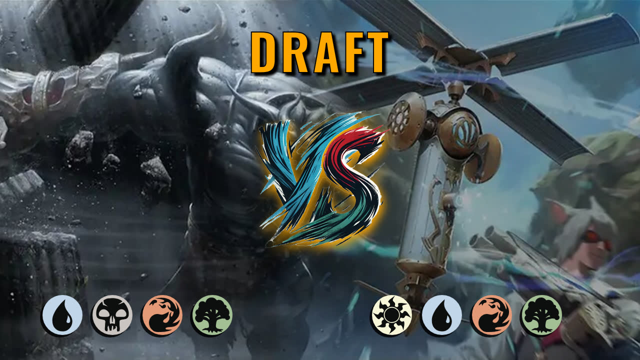 Watch MTG Arena Draft Video - UBRG Midrange by Warped Concept VS WURG Midrange by Manowah - 242b75