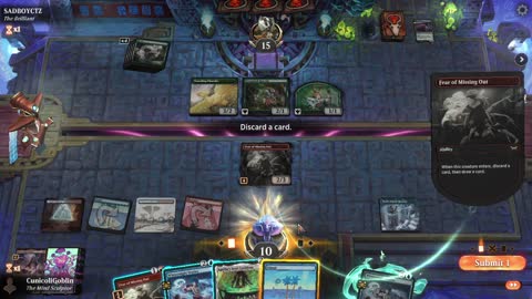 Watch MTG Arena Video Replay - Izzet Midrange by CunicoliGoblin VS Mono Green Aggro by SADBOYCTZ - Standard Event