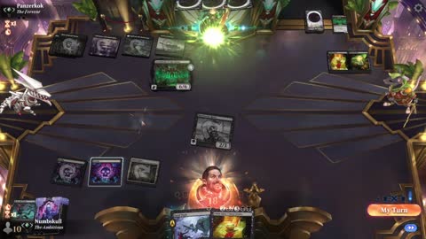 Watch MTG Arena Video Replay - Mono Black Midrange by Numbskull VS Mono Black Midrange by Panzerkok - Traditional Explorer Ranked