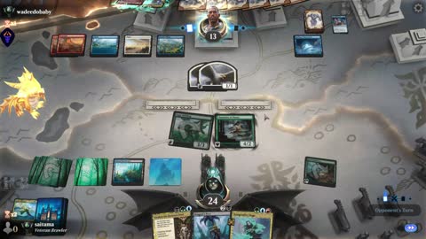 Watch MTG Arena Video Replay - UBRG Midrange by saitama VS Izzet Control by wadeedobaby - Premier Draft Ranked