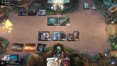 Watch MTG Arena Video Replay - Orzhov Midrange by saitama VS Golgari Midrange by Rooskey - Premier Draft