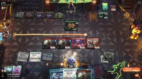 Watch MTG Arena Video Replay - Izzet Midrange by CunicoliGoblin VS Naya Midrange by grf96 - Standard Event