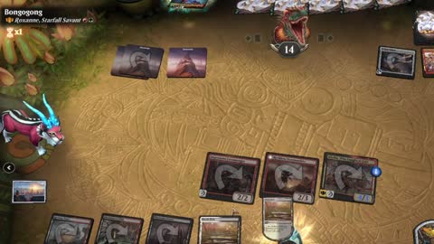 Watch MTG Arena Video Replay - Alesha, Who Laughs at Fate by saitama VS Roxanne, Starfall Savant by Bongogong - Historic Brawl