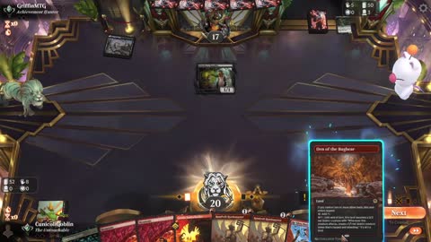 Watch MTG Arena Video Replay - Mono Red Aggro by CunicoliGoblin VS Golgari Midrange by GriffinMTG - Traditional Historic Ranked