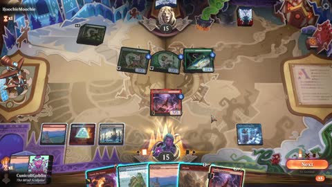 Watch MTG Arena Video Replay - Izzet Midrange by CunicoliGoblin VS Mono Green Aggro by HoochieMoochie - Standard Event