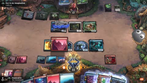 Watch MTG Arena Video Replay - Izzet Midrange by DamienF16 VS Selesnya Midrange by lost in my imagination - Premier Draft