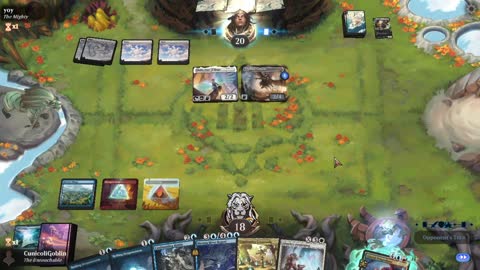 Watch MTG Arena Video Replay - Jeskai Midrange by CunicoliGoblin VS Mono White Aggro by yoy - Alchemy Play