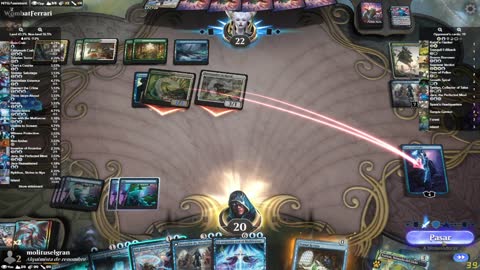 Watch MTG Arena Video Replay - Mono Blue Control by molituselgran VS Bant Control by WombatFerrari - Pioneer Play