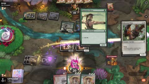 Watch MTG Arena Video Replay - Mardu Midrange by GBThundaII VS Selesnya Aggro by mepp - MWM Standard Pauper