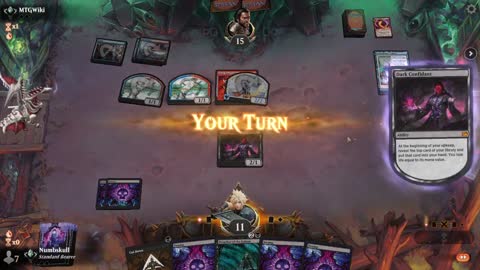 Watch MTG Arena Video Replay - Mono Black Aggro by Numbskull VS Izzet Midrange by MTGWiki - Traditional Standard Ranked