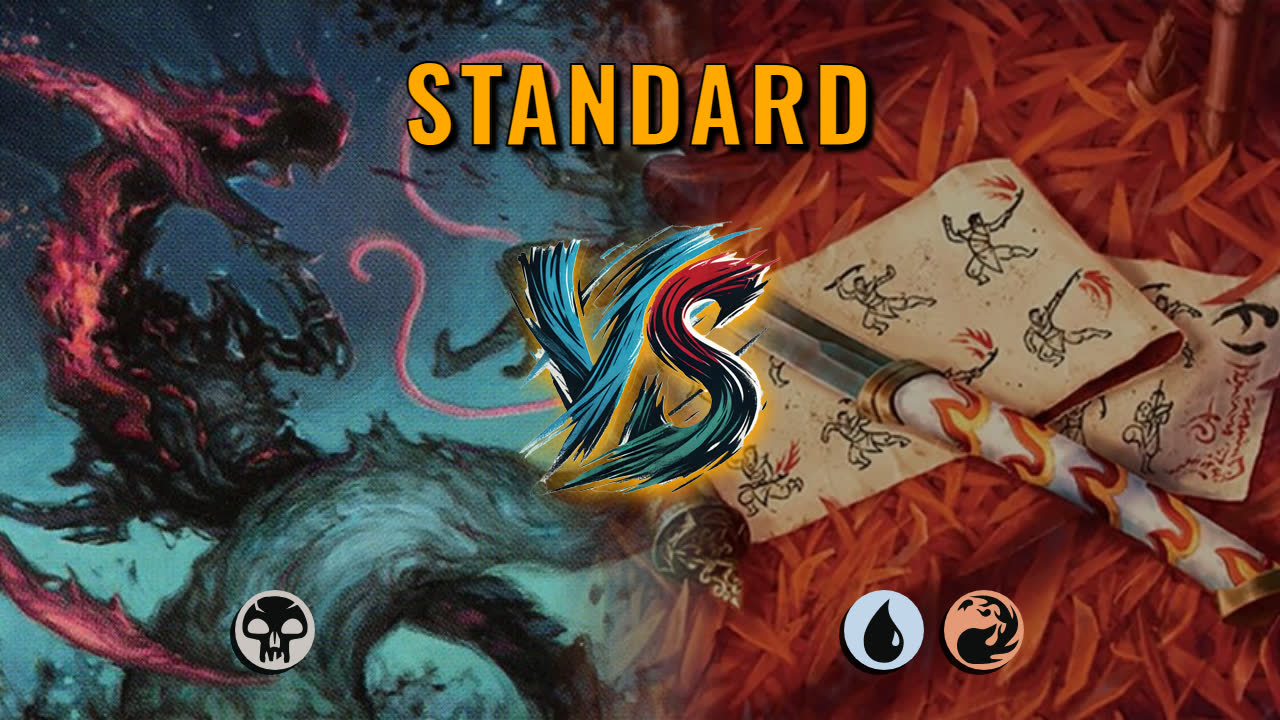 Watch MTG Arena Standard Video - Mono Black Aggro by Numbskull VS Izzet Midrange by MTGWiki - 6e7ccf
