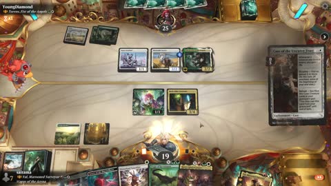 Watch MTG Arena Video Replay - Val, Marooned Surveyor by saitama VS Torens, Fist of the Angels by YoungDiamond - Historic Brawl
