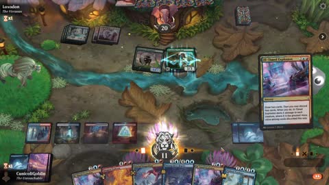 Watch MTG Arena Video Replay - Jeskai Midrange by CunicoliGoblin VS Bant Midrange by Loxodon - Alchemy Play